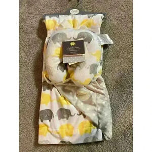 Unbranded‎ Elephant Print Blanket and Travel Pillow